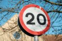 A 20mph sign.