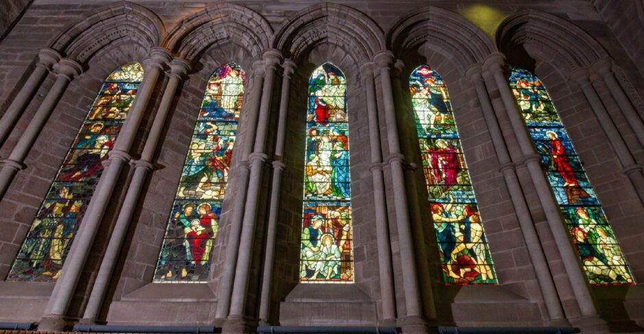 Brechin Cathedral stained glass windows