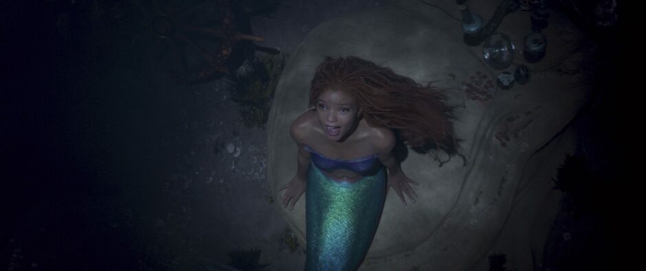 Halle Bailey as Ariel in Disney's live-action The Little Mermaid. 