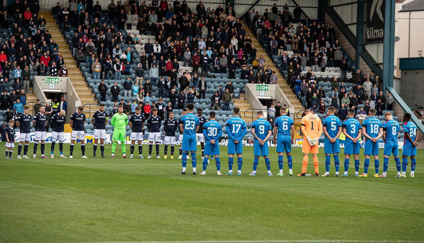 A minute's silence was impeccably observed before kick off.