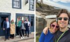 Greg James and Bella Mackie in Elie and St Andrews during their trip to Fife and Angus. Images: tailenderspod/Greg James Instagram.