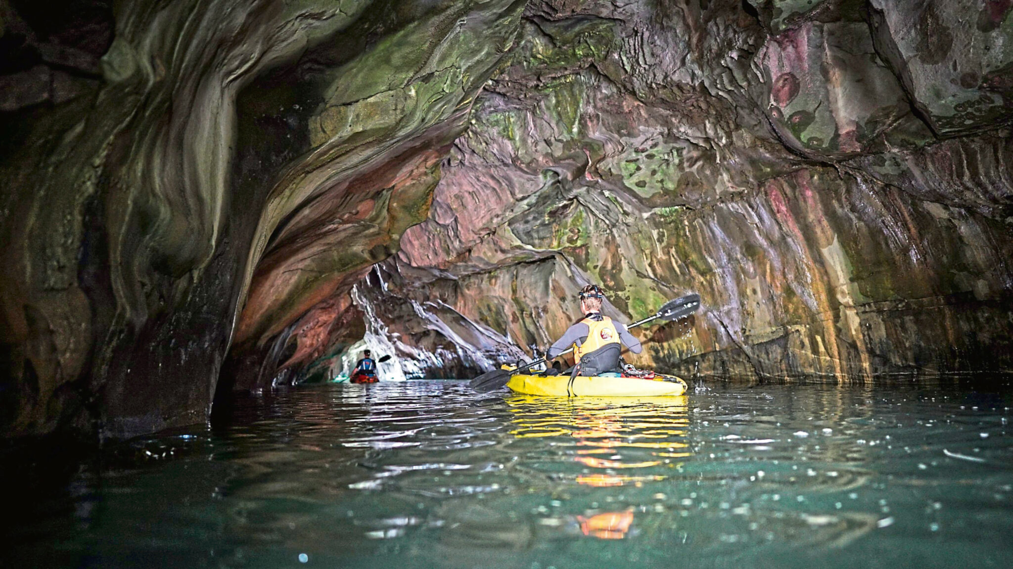 Magical kayak tour of Arbroath's cliffs and caves explores 'creepy