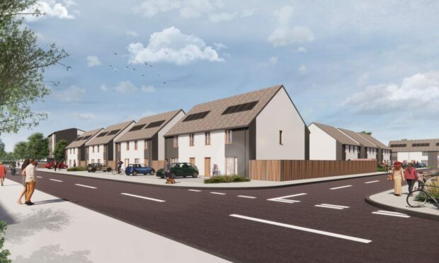 An artist's impression of how the new Ballindean Road development will look.