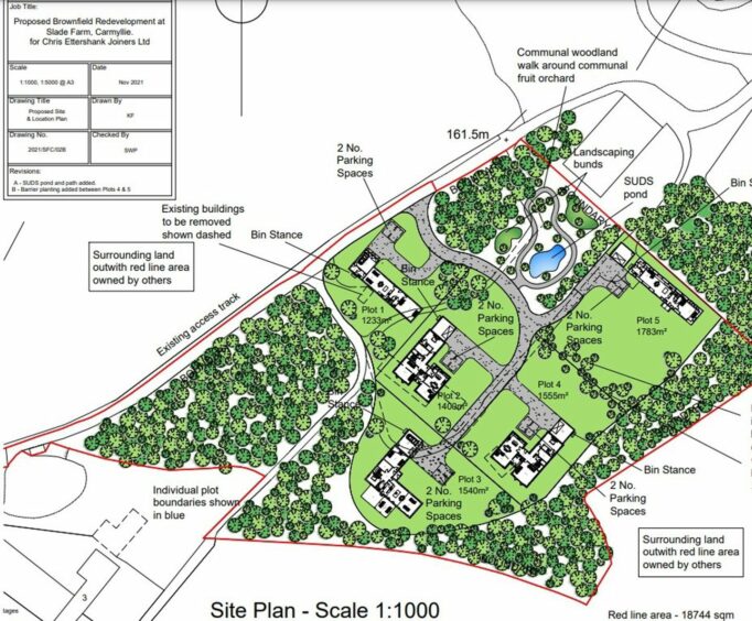 Slade Farm housing plan in Carmyllie