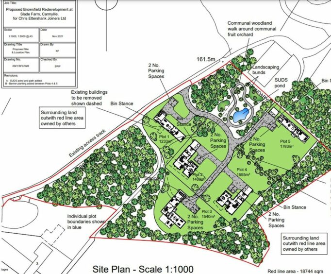 Slade Farm housing plan at Carmyllie