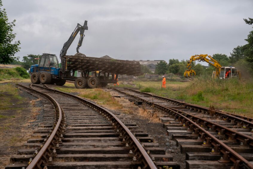 Levenmouth Rail Link construction