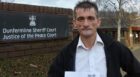 McAleese outside Dunfermline Sheriff Court following an appearance for another matter in 2016.