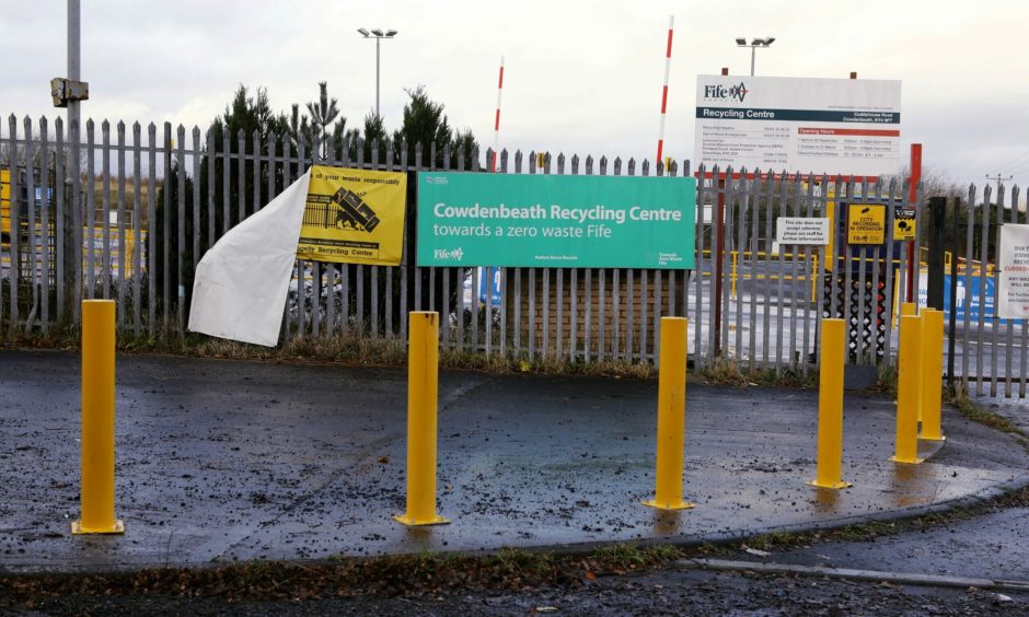 Cowdenbeath Recycling Centre.