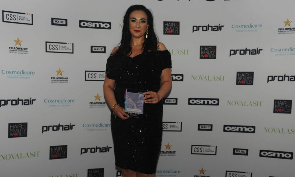 Nadia Ramage, of Dundee's Skin Queen won the social media influencer award.
