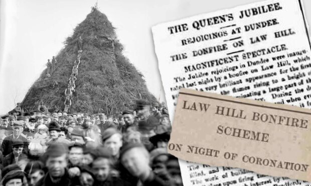 The Courier reported on the bonfires which lit up Dundee Law during the Victorian era.