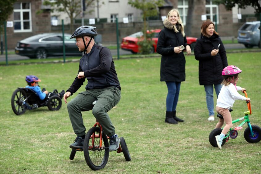 Trike at Montrose cycling roadshow