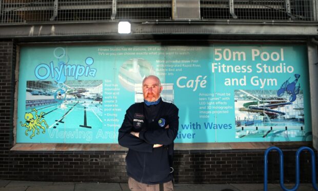 David Haig, head coach of Dundee City Aquatics, outside the Olympia