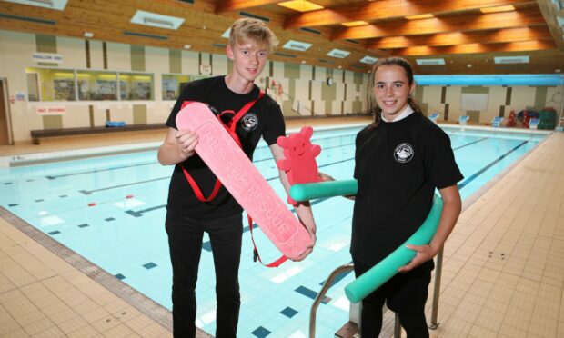 Bell Baxter pupils Oliver Cooper and Hannah Staal, both 16, took part in the training.
