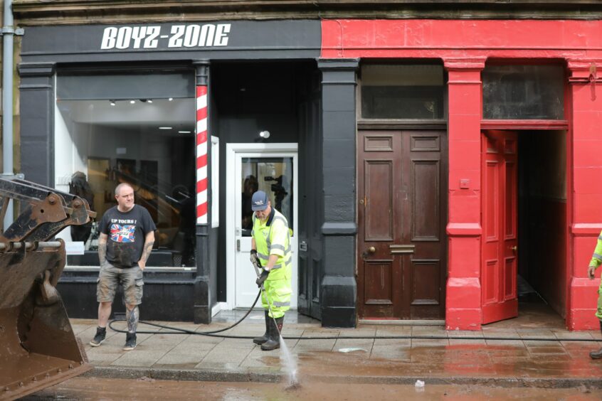 Forfar flooding clean-up