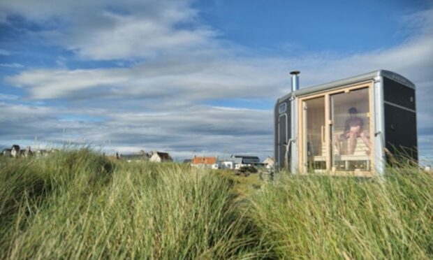 The Elie Seaside Sauna at Elie Harbour. Picture by Suzanne Black.