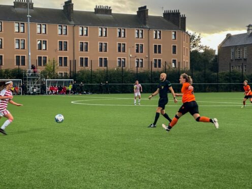 Action from Gussie Park as Dundee United Women downed Hamilton Accies