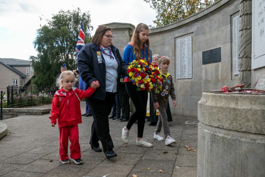Carnoustie war memorial service for the Queen