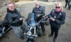 David Milne, Scott and Mona Ferrier at Netherton Cottage. Pic: Kim Cessford/DCT Media.