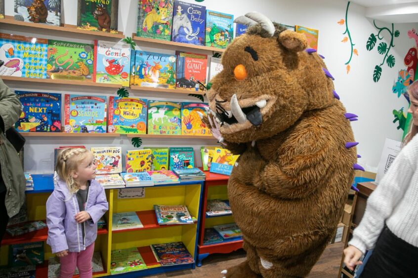 The Gruffalo made an appearance - to the delight of everyone.