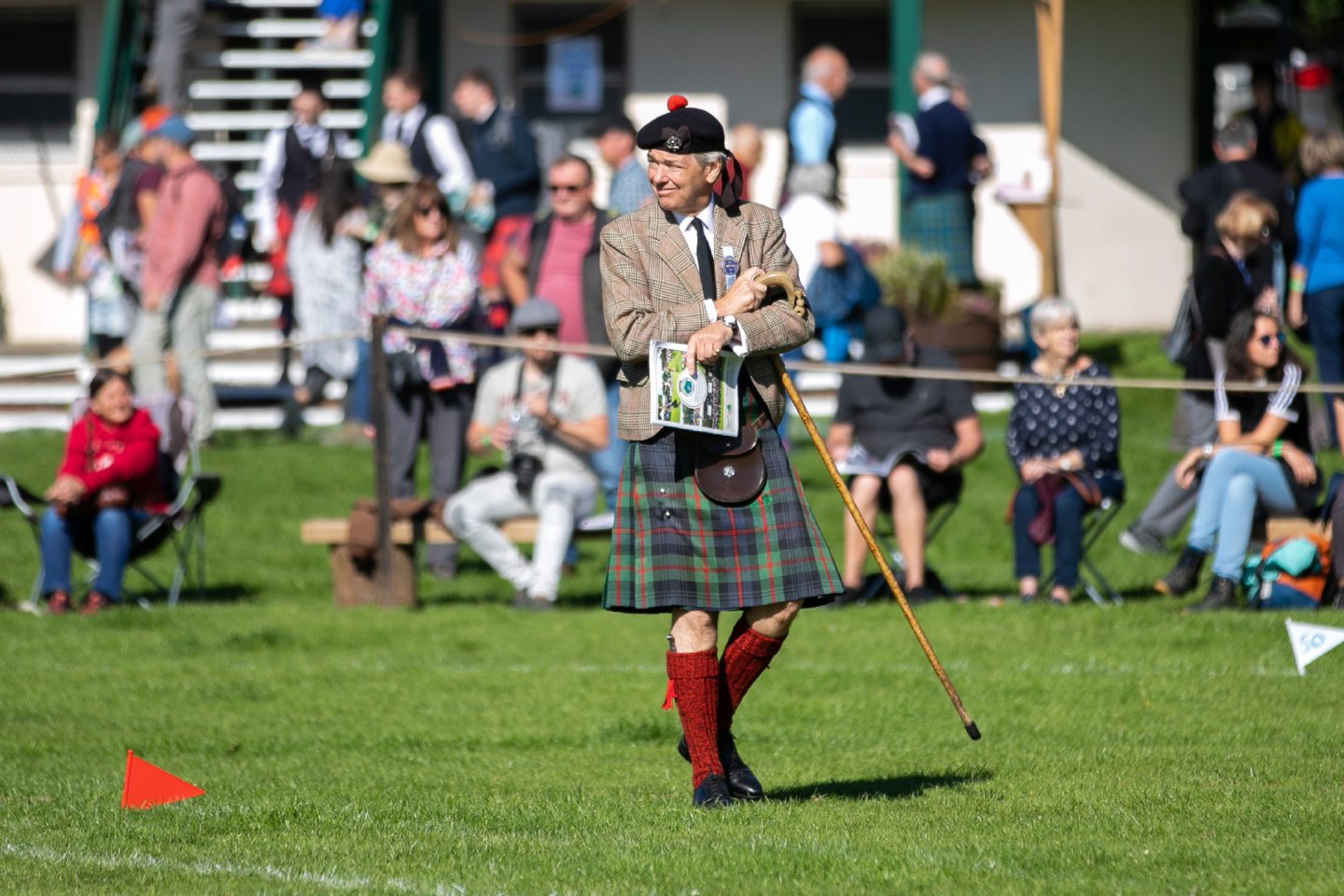 Pitlochry Highland Games chieftain Charles Butter.