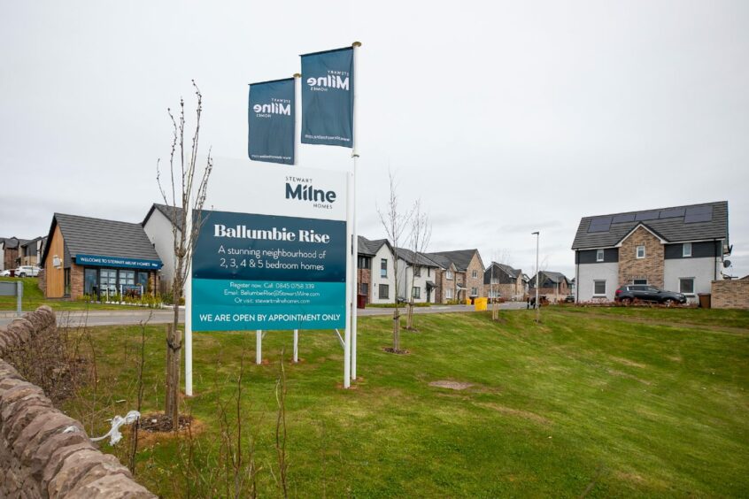 Stewart Milne Homes' Ballumbie Rise development in Dundee. 