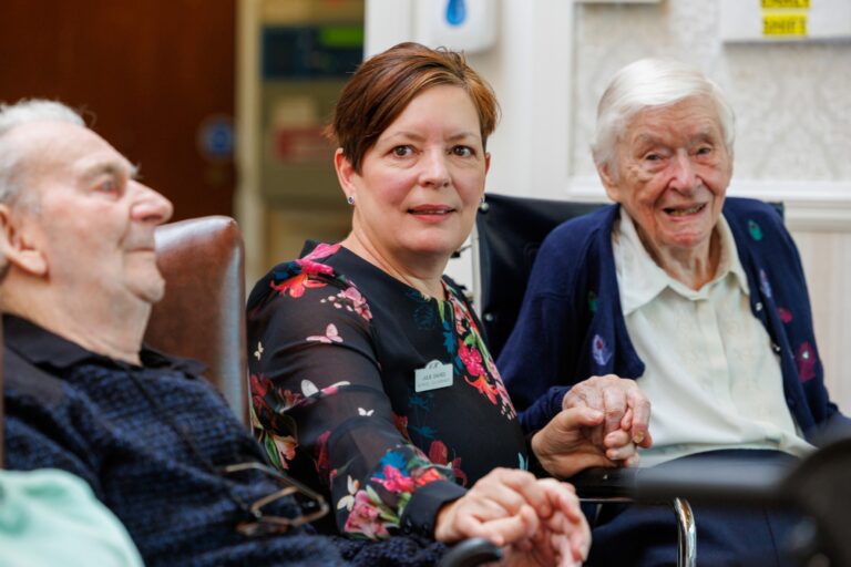 Queen's funeral Auchterarder care home residents in bright colours