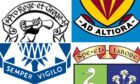 Logos from across Scotland, including those of secondary schools, football clubs and even Police Scotland, have Latin mottos inscribed on them.