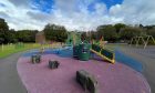 Lochside playpark in Forfar beside the now-demolished leisure centre. Image: Graham Brown/DC Thomson