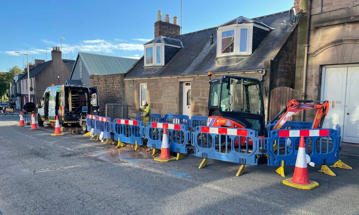 Southesk Street in Brechin partially closed due to burst water main