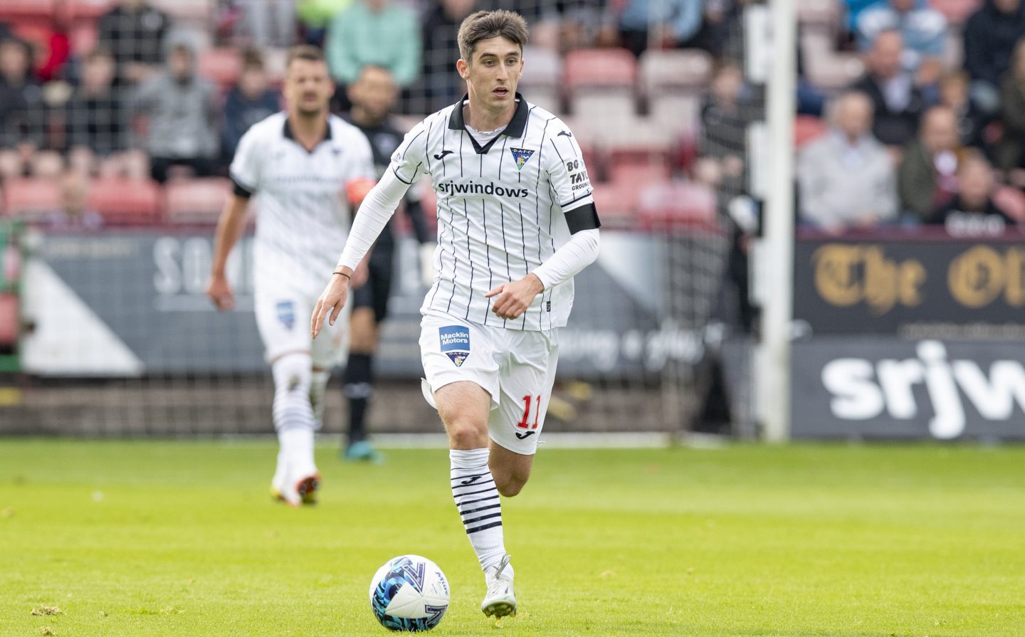 Chris Mochrie is on loan at Dunfermline from Dundee United