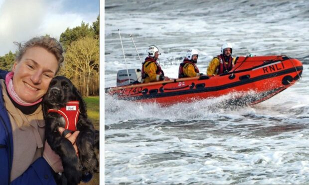 Dundee woman Jess Probst was pulled to safety by a lifeboat crew following her 90-minute ordeal.