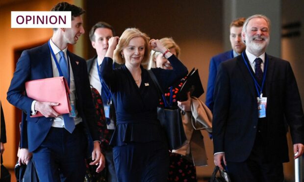 Liz Truss at the UN General Assembly in New York. Picture: PA.
