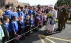 The Queen met pupils from Leuchars Primary School during a visit to Fife in 2015.