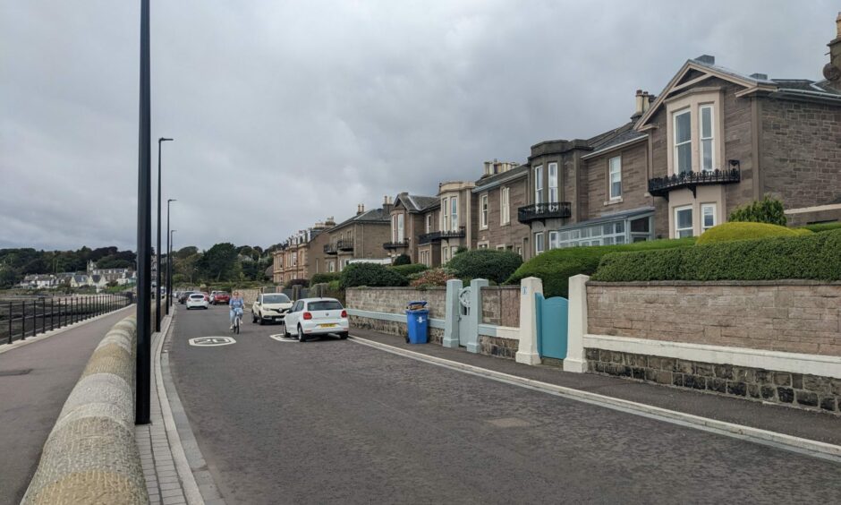 The street in Broughty Ferry where the break in happened
