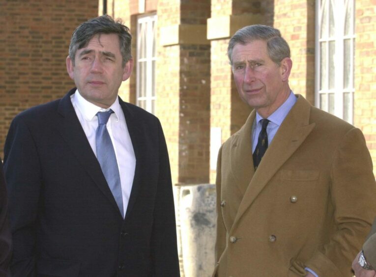 The then Prince Charles with former Chancellor Gordon Brown in 2005.