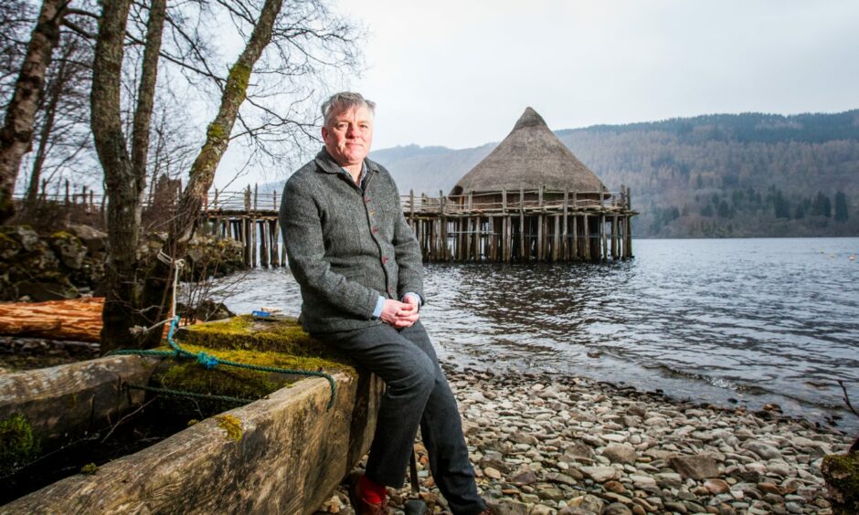 Mike Benson of the Scottish Crannog Centre