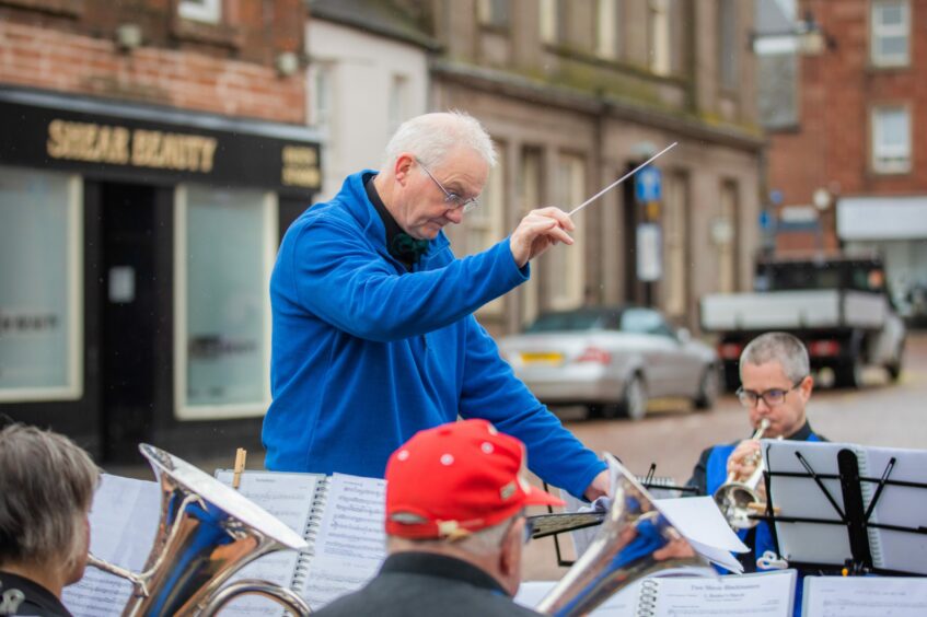 Forfar band conductor Donald Innes