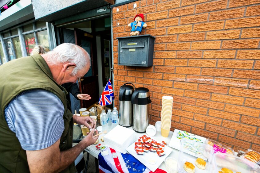 Locals were invited to raise a cup of tea in the Queen's memory.