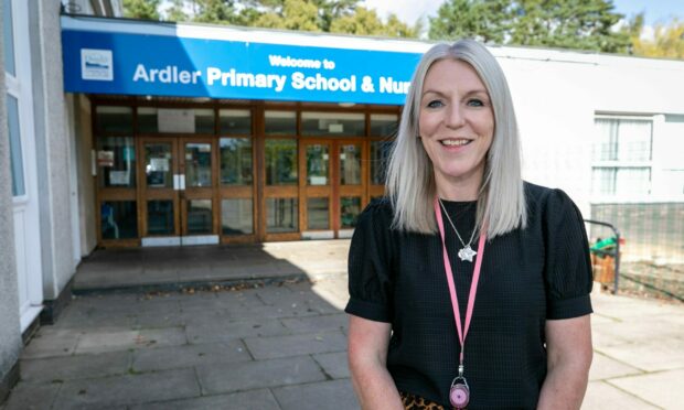 Headteacher Louise Reid at Ardler Primary in Dundee which has welcomed Ukrainian children. Pic: Steve Brown / DC Thomson.