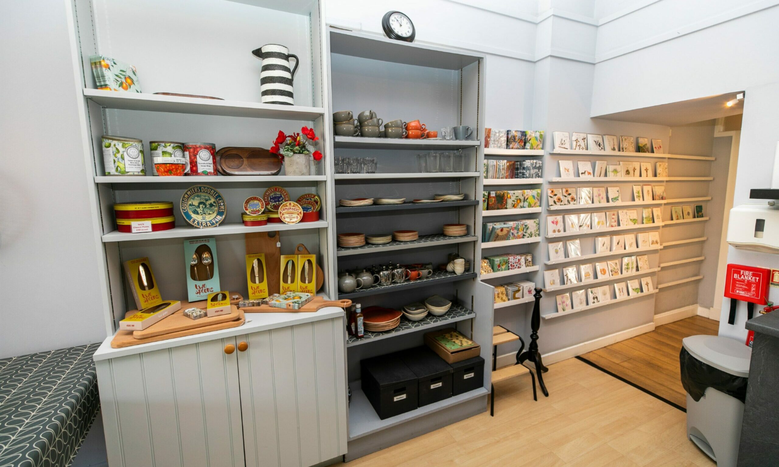 Gift shop section inside Lundin Coffee Co.