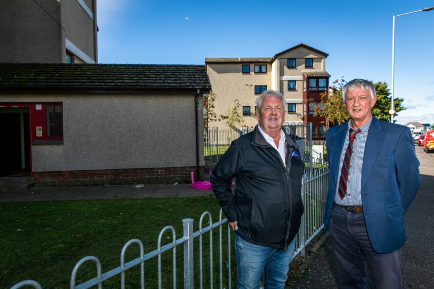 The councillors have called for the Buckhaven flats' demolition