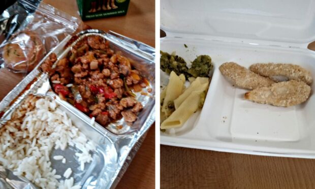 School meals as served up in one Dundee primary school.