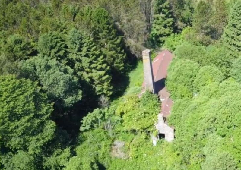 One of the old buildings on the Slade Farm site.