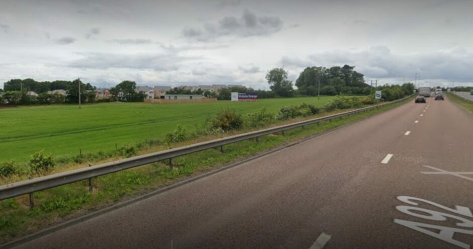 The new homes would be located next to the A92 at Victoria Grange.