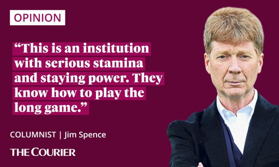 image shows the writer Jim Spence next to a quote: "This is an institution with serious stamina and staying power. They know how to play the long game."
