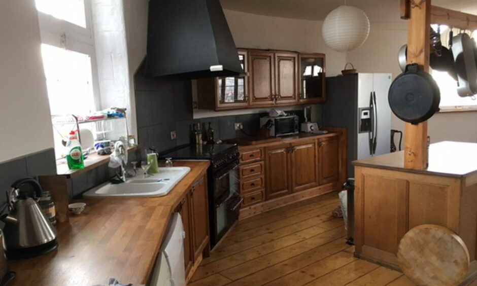 The hexagonal kitchen at the Watertower 