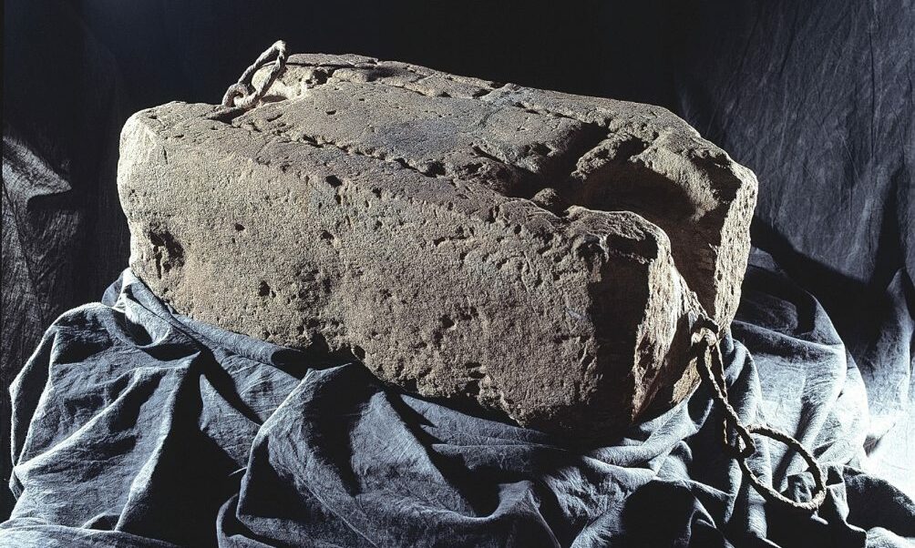 The Stone of Destiny, which has been used as a crowning-seat for all kings and queens of Scotland for centuries.