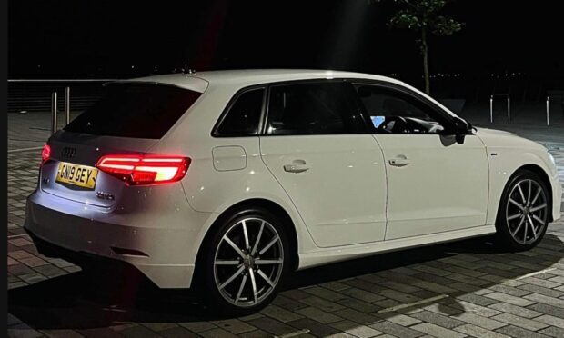 The Audi A3 that was stolen.