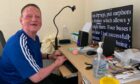 Billy Horsburgh from Anstruther who is registered blind. Billy is launching his own editorial business service from home.