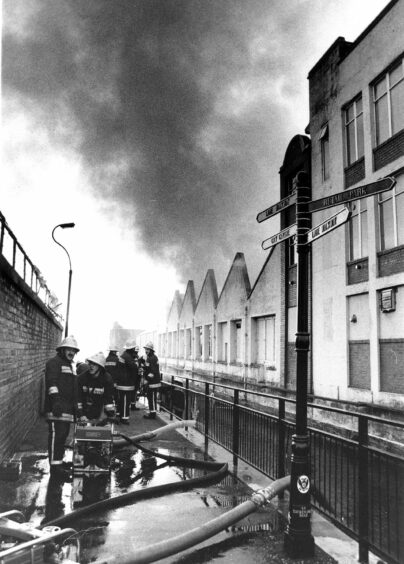 Fire at Ladeside, Perth 1995.
